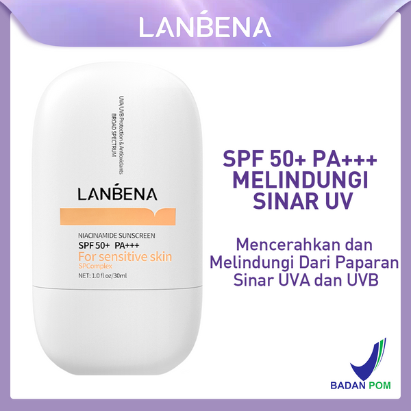 [BPOM] LANBENA SPF 50+ PA+++ Niacinamide Sunscreen