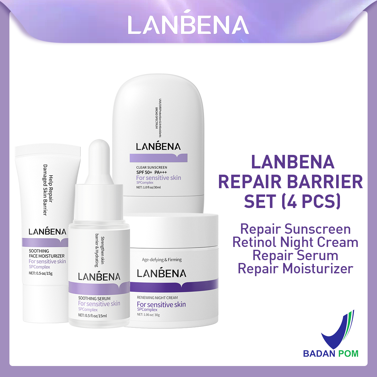 Lanbena Repair Skin Barrier Set (4 Pcs)