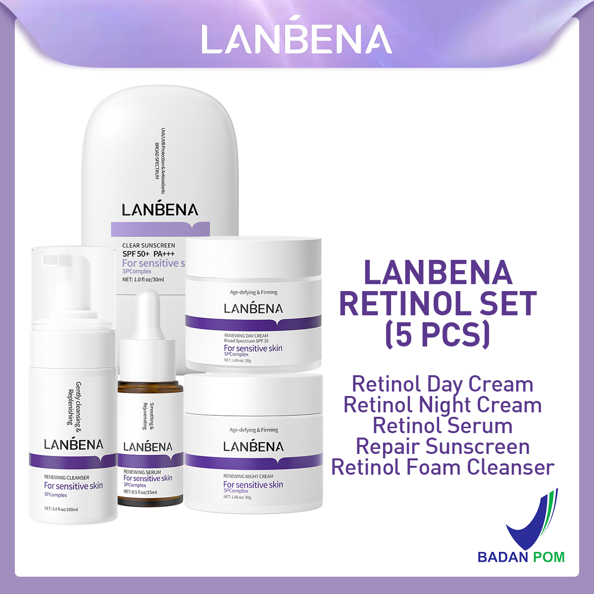 Lanbena Retinol Set (5 Pcs)